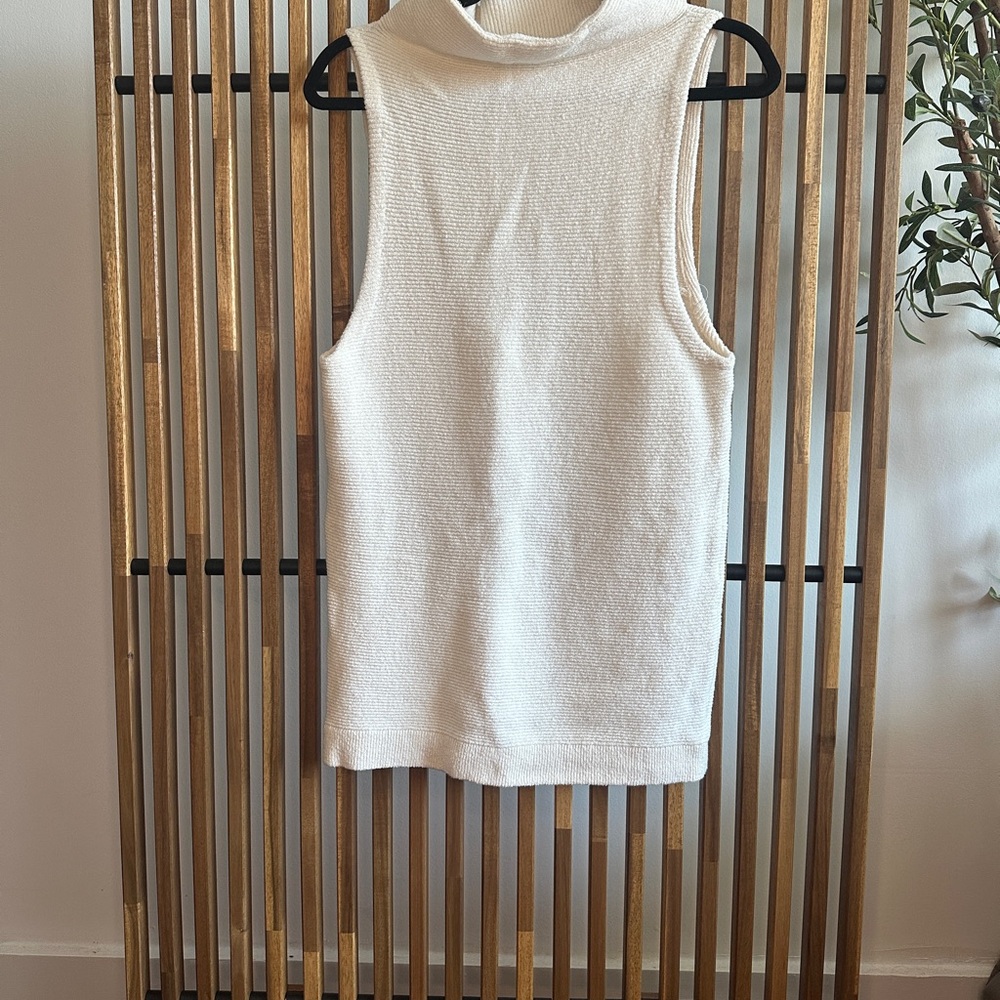 Free People Cream Sleeveless Mini Dress